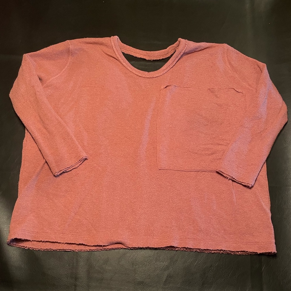 Free people oversized pink sweater